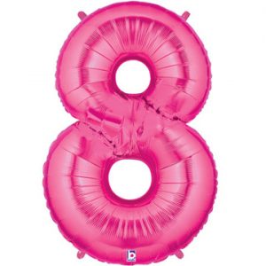 Giant Pink Number 8 Balloon