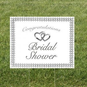 Elegant Bridal Shower Yard Sign