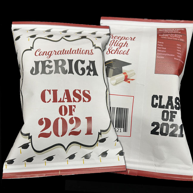 Digital File Only Grad Party Favors Graduation Class of 2019 Trunk Party Chip Bags 
