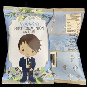 Communion Boy Chip Bag Favor