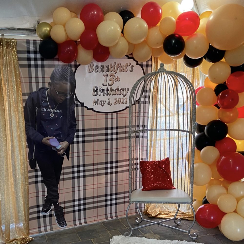 Burberry Backdrop - The Brat Shack Party Store