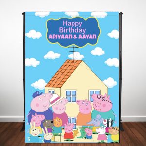 Peppa Pig and Friends Backdrop