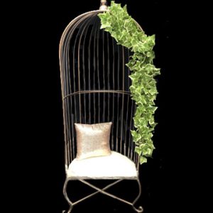 Rose Gold Cage Chair for Rent
