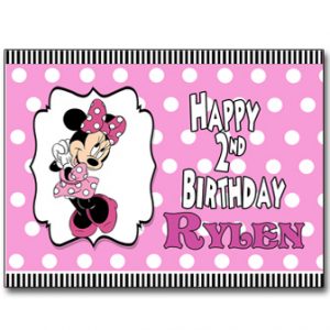 minnie mouse label