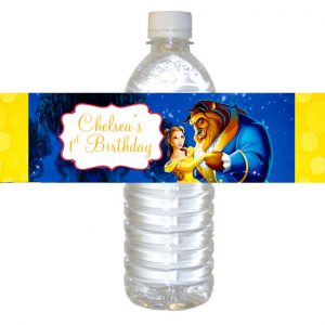 Beauty and The Beast water label