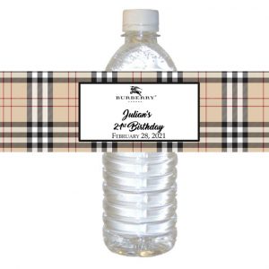 Burberry water label
