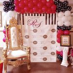Adult Birthday Backdrop and throne chair