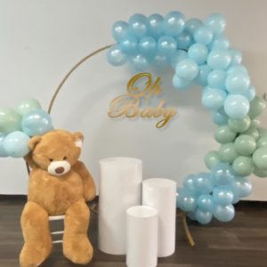 RING BALLOON Arch for baby shower and birthday setup