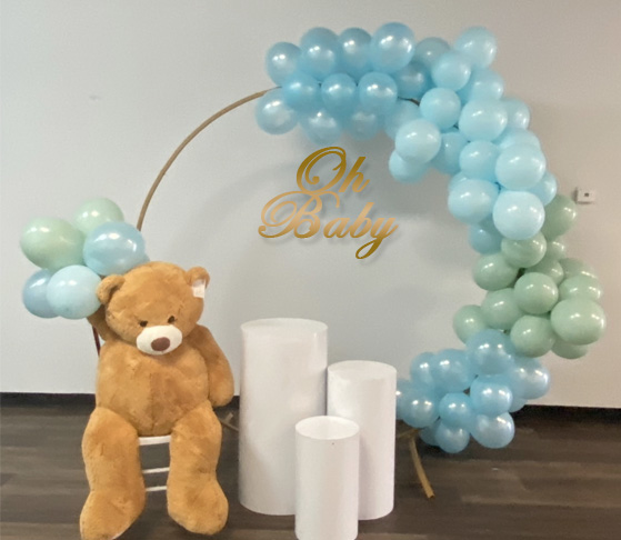 Ring Balloon Arch with Cylinders Package - The Brat Shack Party Store
