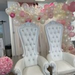 2 chairs baby shower
