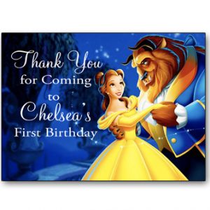 Beauty and the Beast Personalized Label