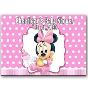 Baby Minnie Mouse Personalized Label