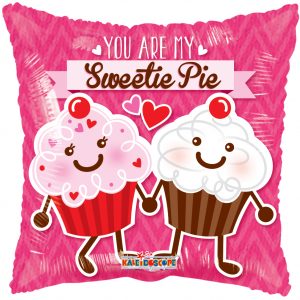 Valentines Day - You Are My Sweetie Pie Mylar Balloon 18"
