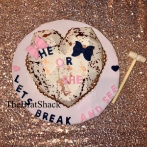 Gender Reveal Breakable Chocolate Heart