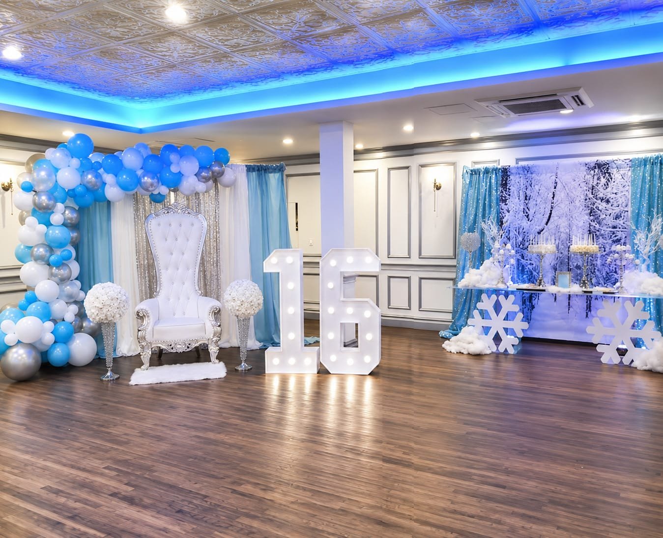 Winter Wonderland-Sweet16 decoration
