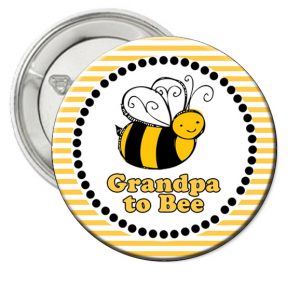 Bumble Bee Theme Family Button
