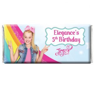 Jojo Siwa Birthday Personalized Chocolate Wrapper