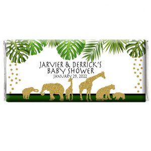 Elegant Safari Animal Chocolate Wrapper