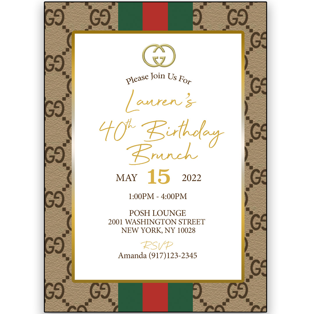 Gucci Birthday Card 
