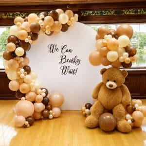 Teddy Bear Backdrop circle arch the brat shack