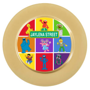 the brat shack Sesame Street plate insert