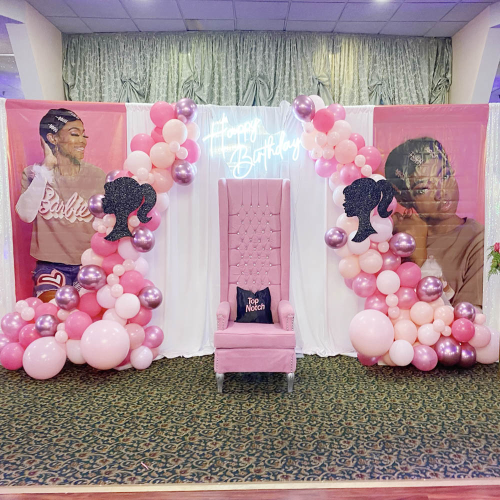 Barbie Party Decoration Package setup by The Brat Shack, NY