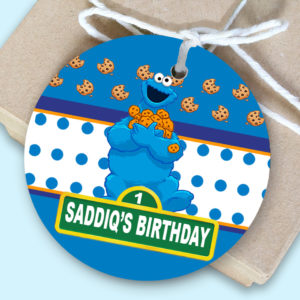 the brat shack Cookie Monster tag