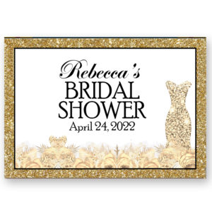 the brat shack bridal shower label