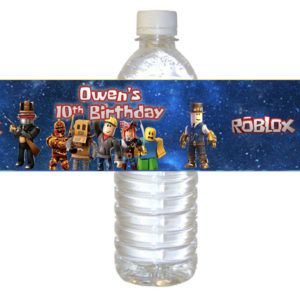Personalized Roblox Theme Water Label available at The Brat Shack