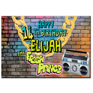 Fresh Prince theme Birthday Label