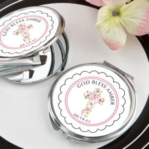 Religious First Holy Communion Mirror Compact Favor