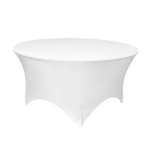 the brat shack stretch fitted table cover round