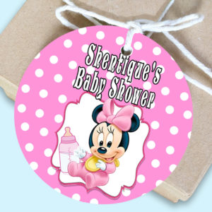 Minnie Mouse favor tags The Brat Shack