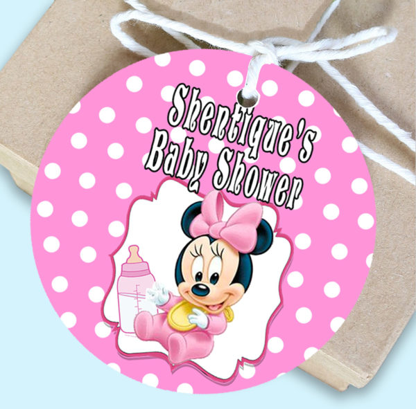 Minnie Mouse favor tags The Brat Shack