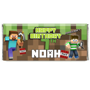Minecraft Theme Chocolate Bar