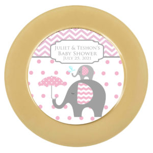 elephant mommy and baby plate insert the brat shack