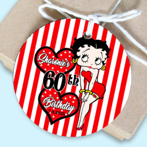 Betty Boop Adult Birthday Favor Gift Tags