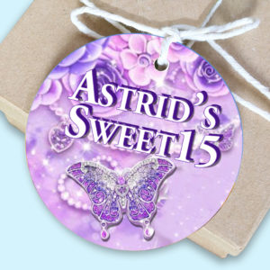 Butterfly theme Favor Gift Tags