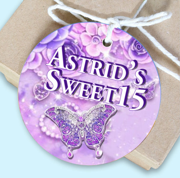 Butterfly theme Favor Gift Tags