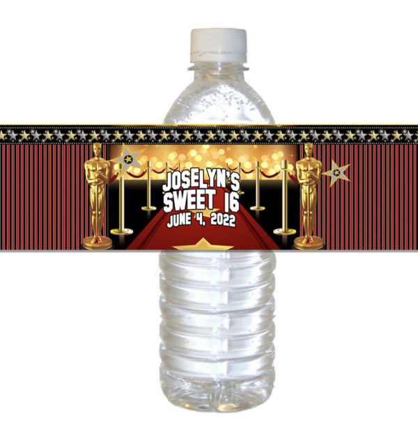 Hollywood water labels the brat shack