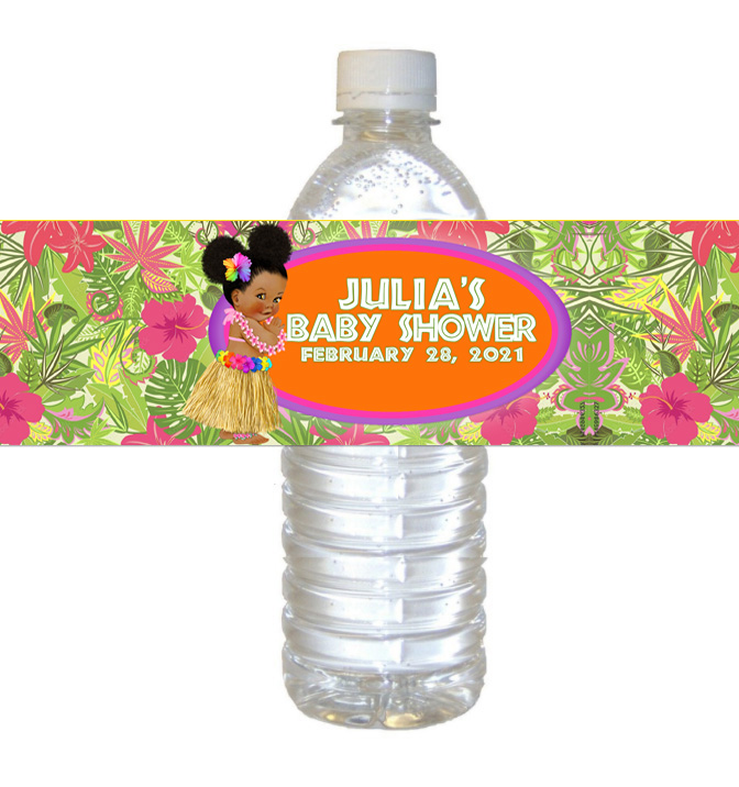 Moana Water Bottle Label/baby Moana Birthday Party Decoration/moana Baby Water  Bottle Wrapper/personalized Moana Party Labels/party Supplies 