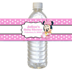 Baby Minnie Mouse Water Label The Brat Shack