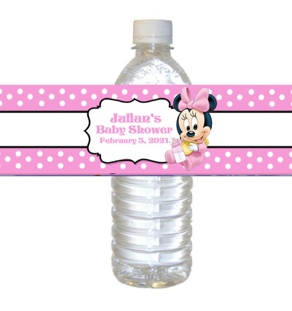 Baby Minnie Mouse Water Label The Brat Shack