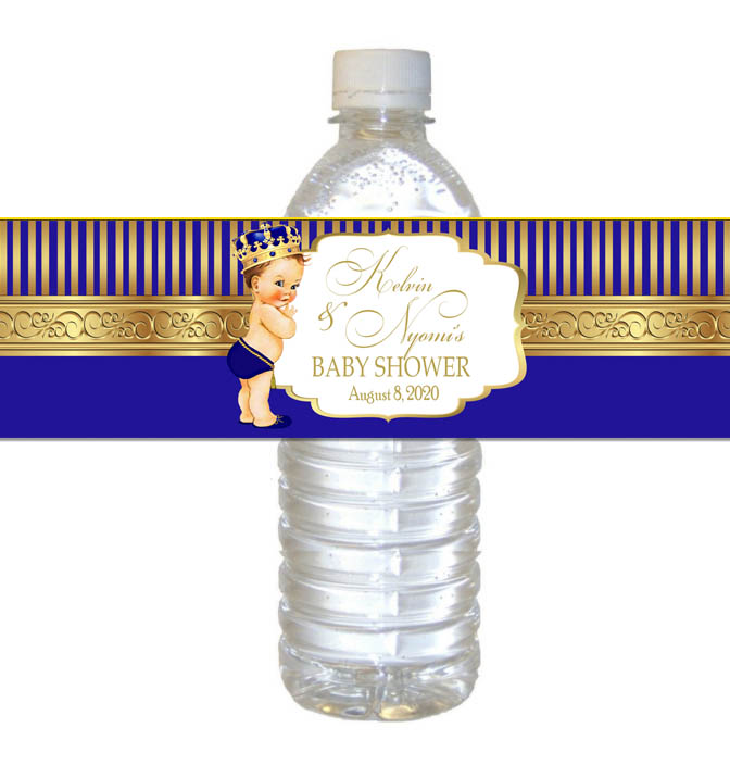 Little Prince Theme Water Bottle Label made at The Brat Shack, NY