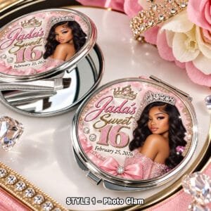 Custom Mirror Compact – Photo Glam