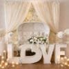love-letter table-for wedding decoration for rent