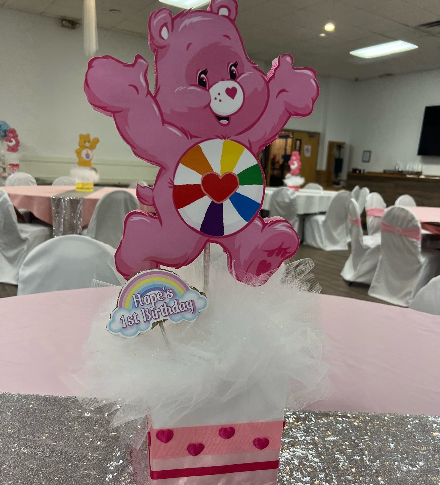 Cares Bear Decoration! In love with this theme & the outcome of this d