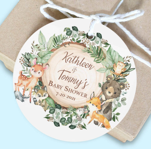 Woodland Theme Favor Gift Tags The Brat Shack