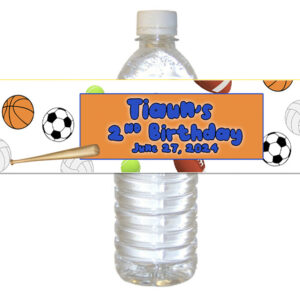 sports water bottle label the brat shack