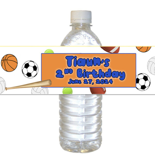 sports water bottle label the brat shack